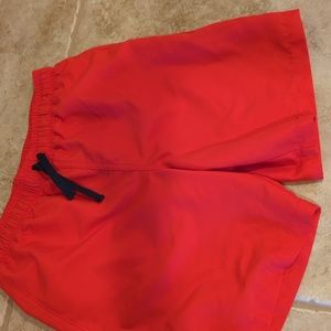 Primary red boys swim trunks size 10 mesh lined